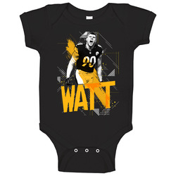 Tj Watt Pittsburgh Football Geometric Baby One Piece Tj Watt Pittsburgh Football Geometric Baby One Piece