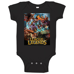 League Of Legends Video Game Cover Baby One Piece League Of Legends Video Game Cover Baby One Piece