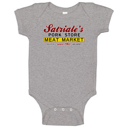 Satriale's Pork Store Restaurant Soprano's Baby One Piece Satriale's Pork Store Restaurant Soprano's Baby One Piece