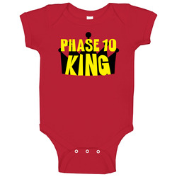 Phase 10 King Sports And Hobbies Master Baby One Piece Phase 10 King Sports And Hobbies Master Baby One Piece