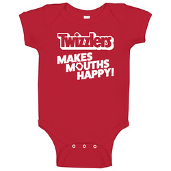 Vintage 1980s Twizzlers T Shirt Makes Mouths Happy 80s Hershey&Atilde;