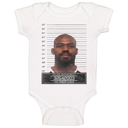 Jon Bones Jones Celebrtiy Mugshot Police Department Baby One Piece Jon Bones Jones Celebrtiy Mugshot Police Department Baby One Piece