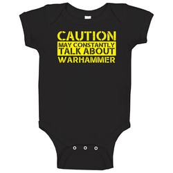 Warhammer Caution Warning May Talk About Sport Hobby Fan Unisex Baby O Warhammer Caution Warning May Talk About Sport Hobby Fan Unisex Baby O