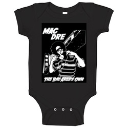 Mac Dre Bay Area Hip Hop Rap Black DARYL Baby One Piece Mac Dre Bay Area Hip Hop Rap Black DARYL Baby One Piece