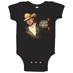 Jason Aldean Country Music Singer Black Baby One Piece Jason Aldean Country Music Singer Black Baby One Piece