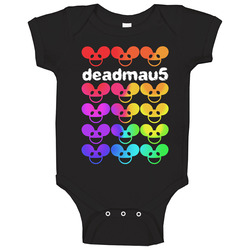 Deadmau5 Dj Colorful Mask Logo Fan Rave Baby One Piece Deadmau5 Dj Colorful Mask Logo Fan Rave Baby One Piece