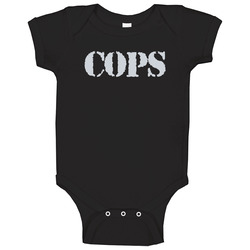 Cops Retro 80s Tv Show Logo Fan Baby One Piece
