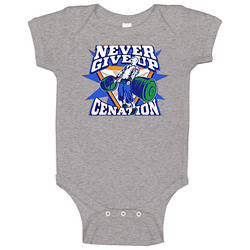 John Cena Never Give Up Cenation Wrestler Baby One Piece John Cena Never Give Up Cenation Wrestler Baby One Piece