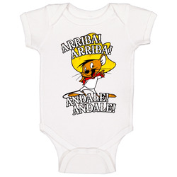 Speedy Gonzales Arriba Arriba Andale Retro Cartoon Baby One Piece Speedy Gonzales Arriba Arriba Andale Retro Cartoon Baby One Piece
