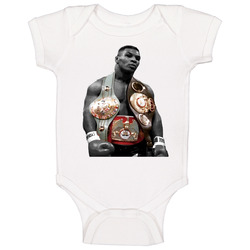 Mike Tyson Three Belts Greatest Fighter Cool Fan Baby One Piece Mike Tyson Three Belts Greatest Fighter Cool Fan Baby One Piece
