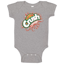 Orange Crush Pop Logo Baby One Piece
