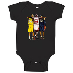 Kobe Bryant Michael Jordan Lebron James Basketball Legends Baby One Pi Kobe Bryant Michael Jordan Lebron James Basketball Legends Baby One Pi