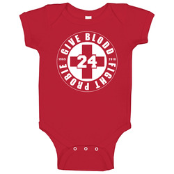 Give Blood Fight Probie Bob Probert Baby One Piece Give Blood Fight Probie Bob Probert Baby One Piece