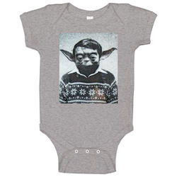 Yoda High School Yearbook Photo Baby One Piece Yoda High School Yearbook Photo Baby One Piece