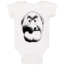 Statler The Muppets 80s Tv Show Character Fan Baby One Piece Statler The Muppets 80s Tv Show Character Fan Baby One Piece