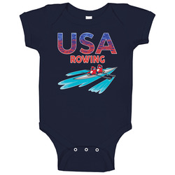 Team Usa Rowing Paris 2024 Sports Baby One Piece Team Usa Rowing Paris 2024 Sports Baby One Piece