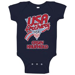 Casey Kaufhold Team Usa Archery Paris 2024 Baby One Piece Casey Kaufhold Team Usa Archery Paris 2024 Baby One Piece