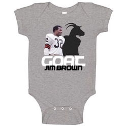 Jim Brown Football Goat Greatest Of All Time Athlete Baby One Piece Jim Brown Football Goat Greatest Of All Time Athlete Baby One Piece