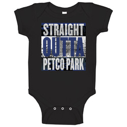 San Diego Petco Park Straight Outta Ball Park Baseball Fan Baby One Pi San Diego Petco Park Straight Outta Ball Park Baseball Fan Baby One Pi