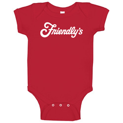 Friendlys Ice Cream Logo Cool Baby One Piece