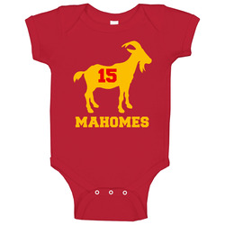 Patrick Mahomes Jersey Number 15 Goat Greatest Of All Time Kc Kansas C