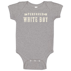 Purebred White Boy Bad Boys Baby One Piece Purebred White Boy Bad Boys Baby One Piece