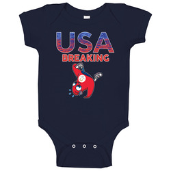 Team Usa Breaking Paris 2024 Sports Baby One Piece Team Usa Breaking Paris 2024 Sports Baby One Piece