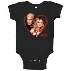 Buffy The Vampire Slayer Spike Love Story Retro Tv Show Fan Baby One P