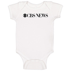Cbs News Tv Channel Cool Television Station Logo Baby One Piece
