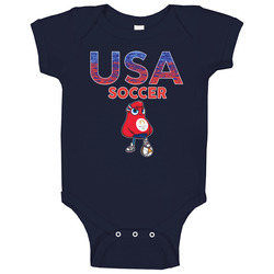 Team Usa Soccer Paris 2024 Sports Baby One Piece