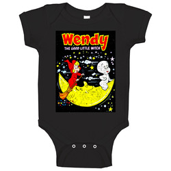 Wendy The Good Little Witch Casper Vintage Look Baby One Piece