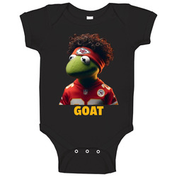 Goat Kermit Mahomes Patrick Mahomes Parody Baby One Piece