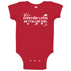 Everyone Loves An Italian Girl Fun Benchwarmers Movie Baby One Piece