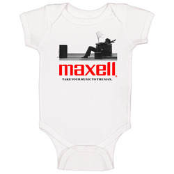 Maxell Casette Tape Blown Away Baby One Piece