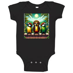 Three Little Birds Reggae Music Fan Baby One Piece Three Little Birds Reggae Music Fan Baby One Piece
