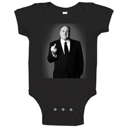 James Gandolfini Middle Finger Sopranos Fan Baby One Piece James Gandolfini Middle Finger Sopranos Fan Baby One Piece
