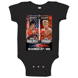 Rocky Balboa Vs Ivan Drago Boxing Match Baby One Piece Rocky Balboa Vs Ivan Drago Boxing Match Baby One Piece