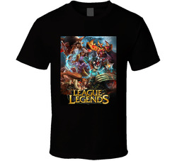 League Of Legends Video Game Cover T Shirt League Of Legends Video Game Cover T Shirt