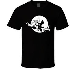 Tintin Retro Cartoon T Shirt Tintin Retro Cartoon T Shirt