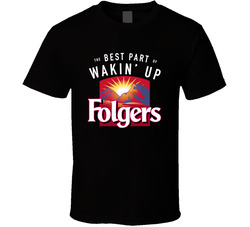Folgers Coffee Drink Cool Fan T Shirt Folgers Coffee Drink Cool Fan T Shirt