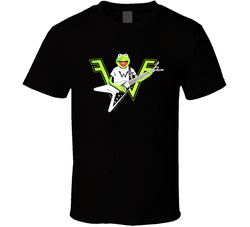Kermit The Frog Playing The Guitar Weezer Logo T Shirt Kermit The Frog Playing The Guitar Weezer Logo T Shirt