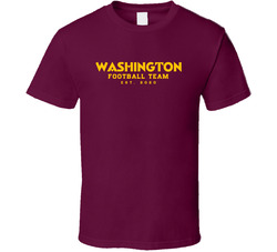 Washington Football Team Est 2020 T Shirt Washington Football Team Est 2020 T Shirt
