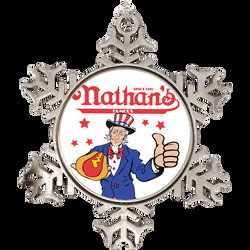 Nathan's Famous Hot Dog Eating Contest Joey Chestnut Holiday Orna Nathan's Famous Hot Dog Eating Contest Joey Chestnut Holiday Orna