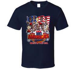 Usa Basketball 1992 Dream Team Caricature T Shirt Usa Basketball 1992 Dream Team Caricature T Shirt