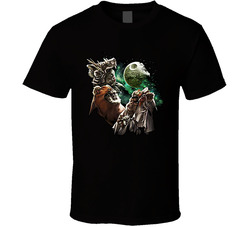 Three Ewok Moon Funny Star Wars Parody Joke T Shirt