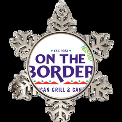 On The Border Mexican Grill Cantina Food Restaurant Logo Holiday Ornam On The Border Mexican Grill Cantina Food Restaurant Logo Holiday Ornam