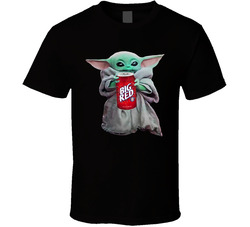 Baby Yoda The Child Mandalorian Big Red Soda Pop Drink T Shirt Baby Yoda The Child Mandalorian Big Red Soda Pop Drink T Shirt