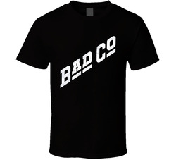 Bad Co 70's 80's Rock Bank Logo T Shirt