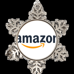 Amazon Online Marketplace Nasdaq Company Logo Employee Fan Holiday Orn Amazon Online Marketplace Nasdaq Company Logo Employee Fan Holiday Orn