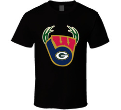 Wisconsin Sports Football Baseball Basketball Logo Mashup Sports Fan T Wisconsin Sports Football Baseball Basketball Logo Mashup Sports Fan T
